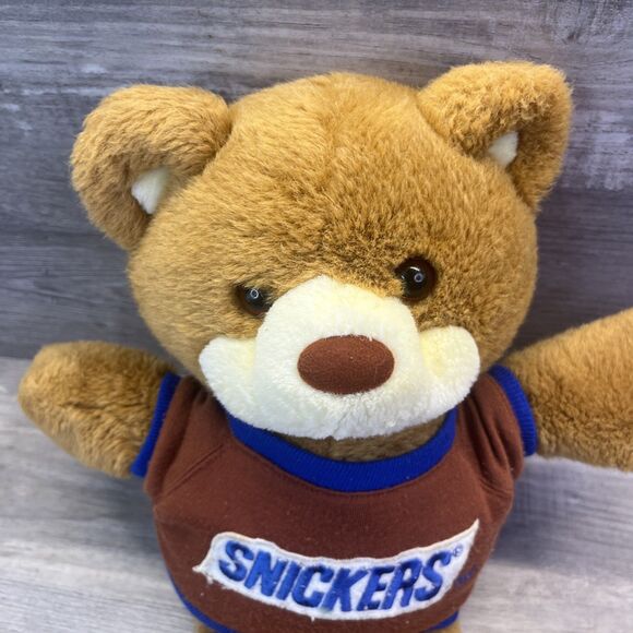 Vintage 1987 14” Mars Snickers Candy Bar Plush Teddy Bear Heartline - Picture 3 of 6